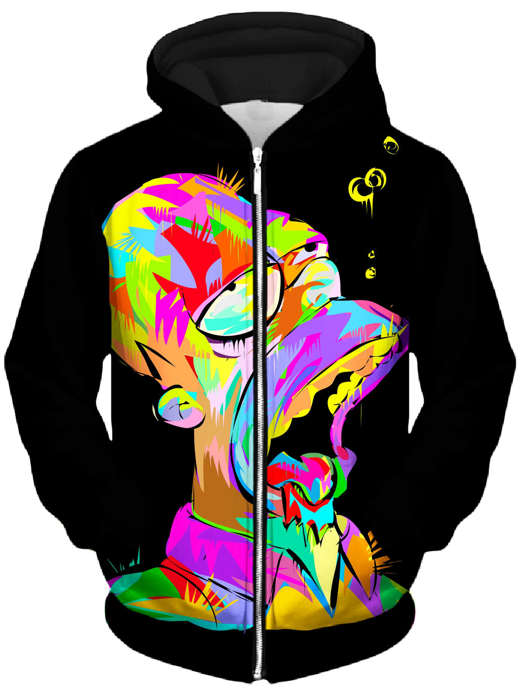 Homie Unisex Zip-Up Hoodie, Technodrome, T6 - Epic Hoodie