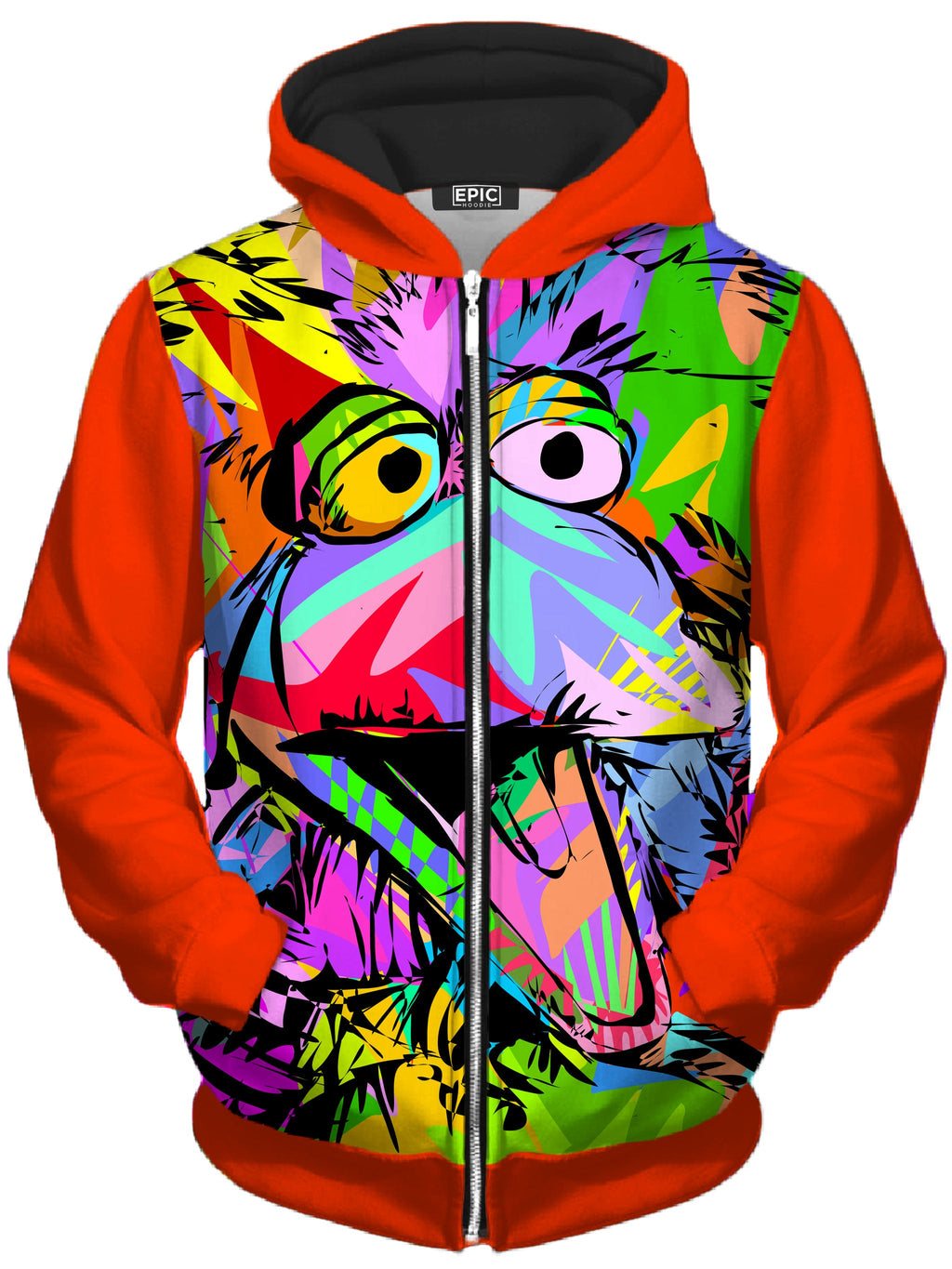 Bigbird Unisex Zip-Up Hoodie Technodrome Epic Hoodie