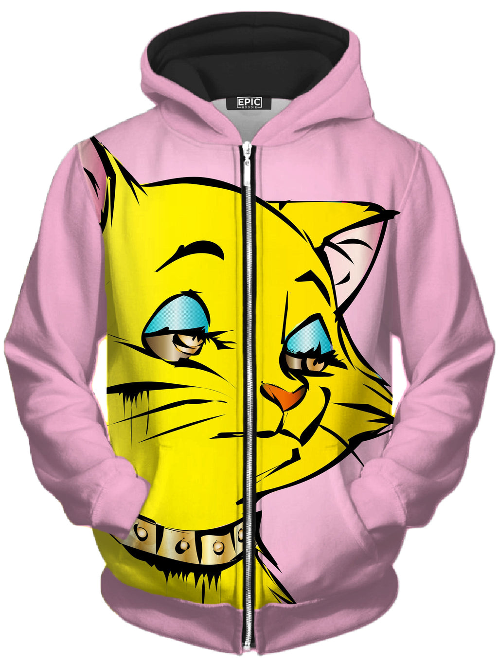Yellowcat Unisex Zip-Up Hoodie Technodrome Epic Hoodie