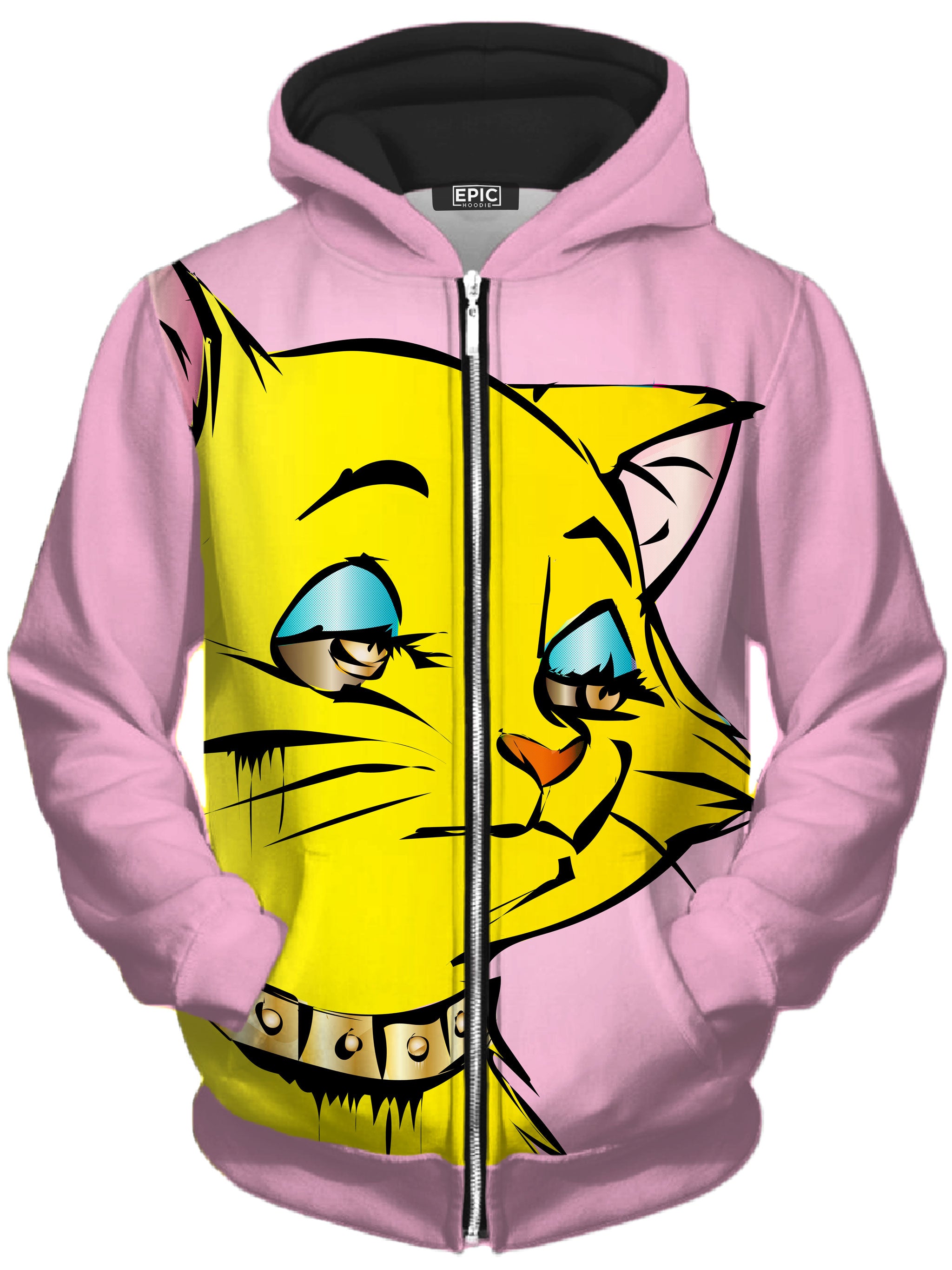 Yellowcat Unisex Zip-Up Hoodie Technodrome Epic Hoodie