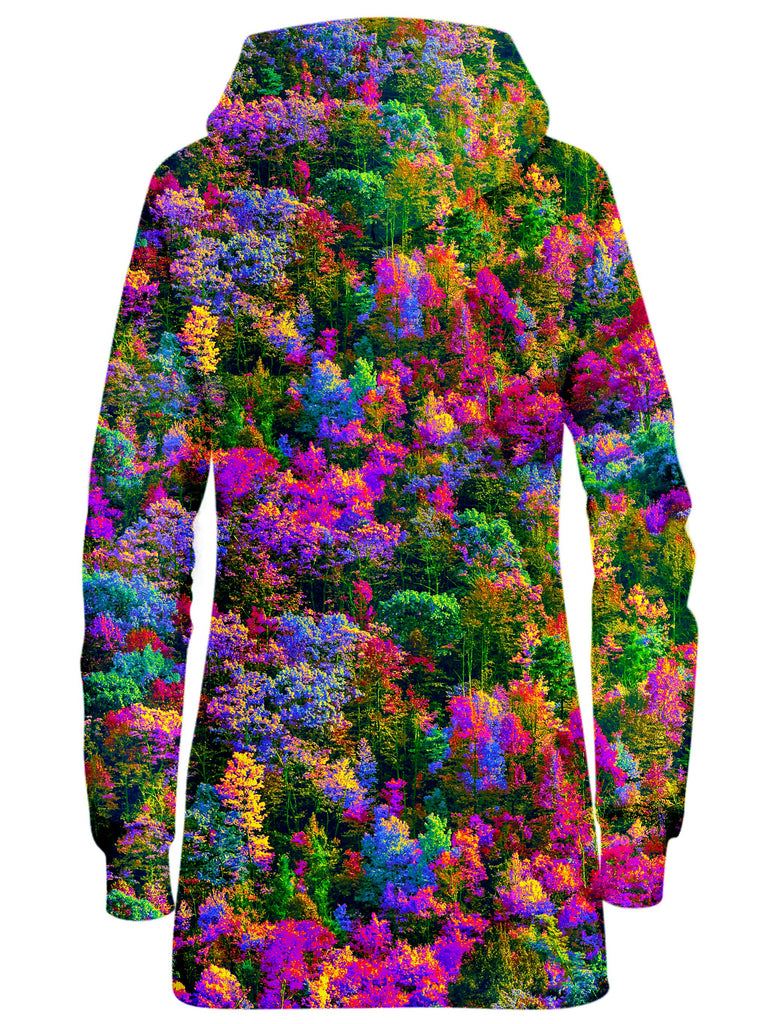 Psychedelic Forest Hoodie Dress, Think Lumi, T6 - Epic Hoodie