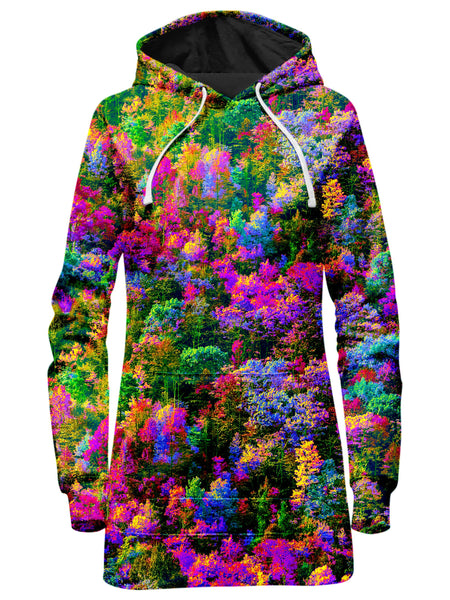 Think Lumi - Psychedelic Forest Hoodie Dress