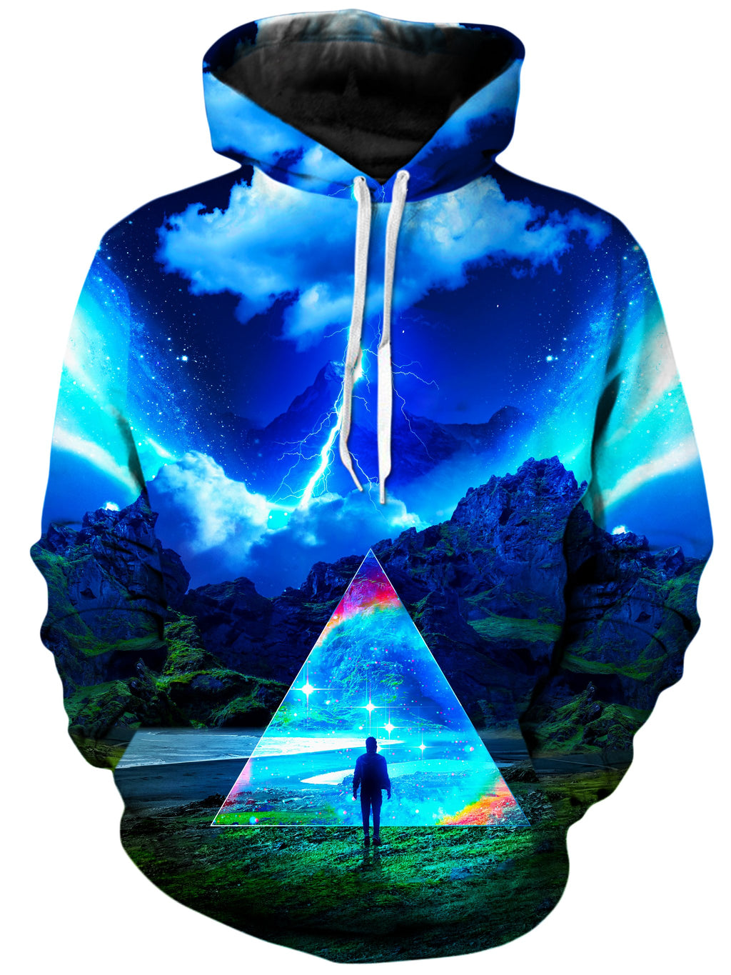 Rainbow Triangle Unisex Hoodie, Think Lumi, T6 - Epic Hoodie