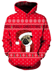 Ugly Pug Unisex Hoodie, Christmas, T6 - Epic Hoodie