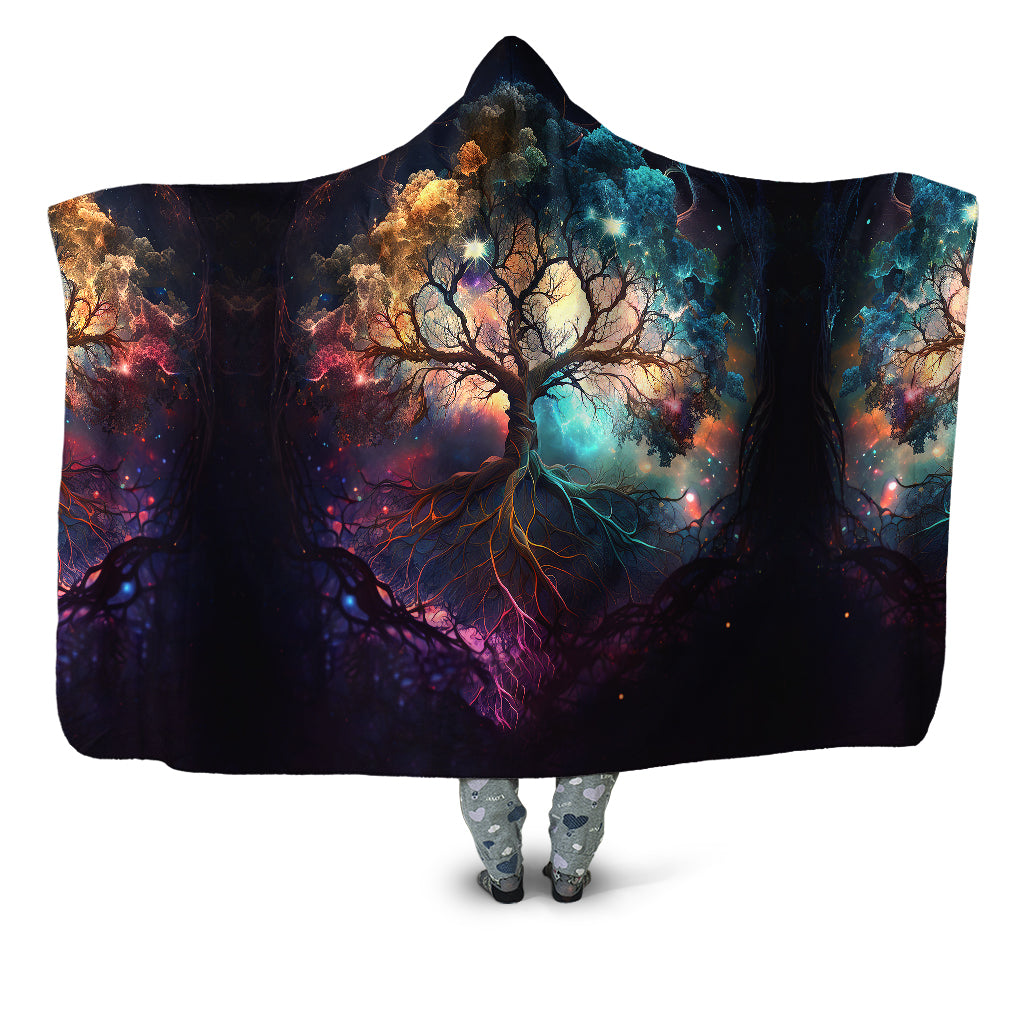 Rooted Universe Hooded Blanket