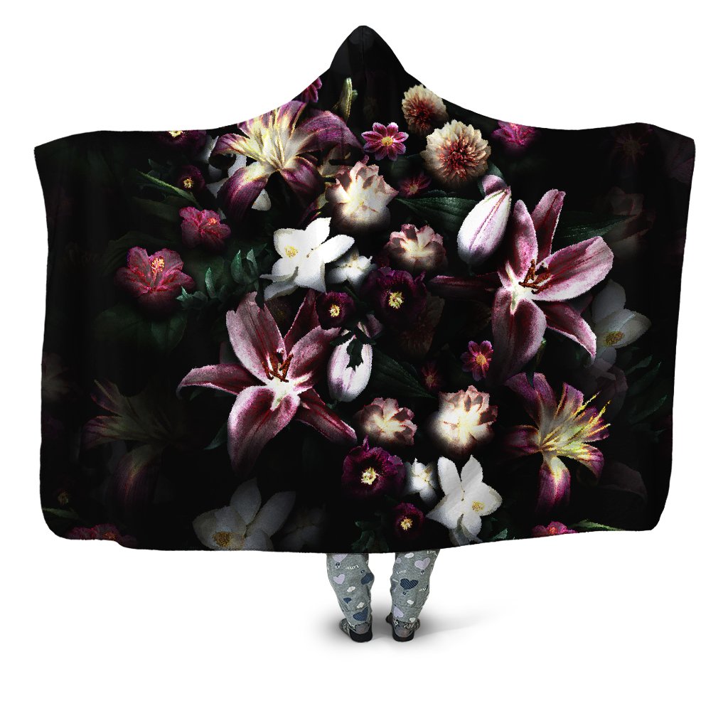 Yantrart Design - Blooming Teal Hooded Blanket