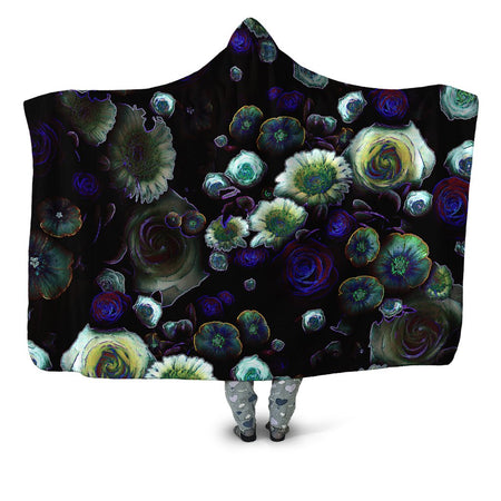 Yantrart Design - Dark Bloom Hooded Blanket