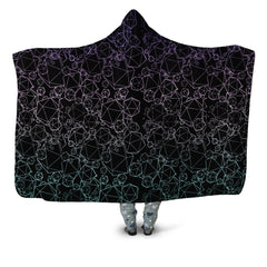 Icosahedron Madness Cold Hooded Blanket