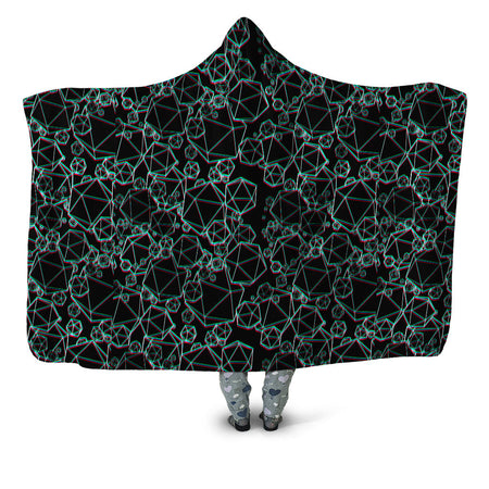 Yantrart Design - Icosahedron Madness Glitch Hooded Blanket