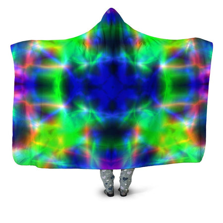 Yantrart Design - Nuclear Melt Tie-Dye Hooded Blanket
