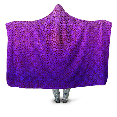 Yantrart Design - Psy Mosik Magenta Hooded Blanket