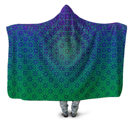 Yantrart Design - Psy Mosik Sea Hooded Blanket