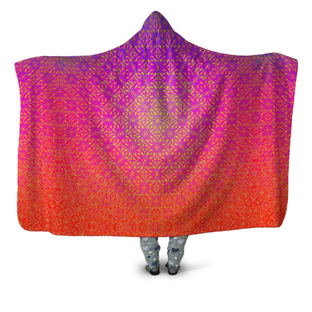 Yantrart Design - Psy Mosik Starburst Hooded Blanket