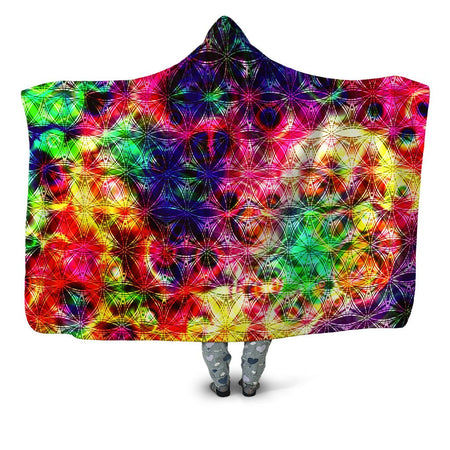 Yantrart Design - Psychedelic Flow Hooded Blanket