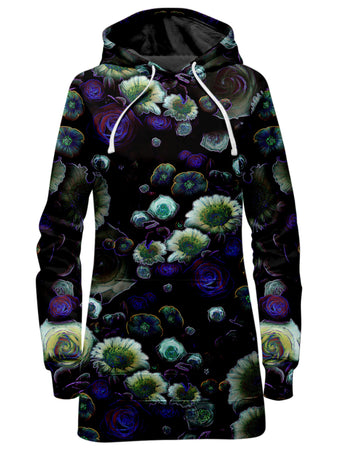Yantrart Design - Dark Bloom Hoodie Dress