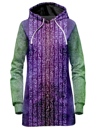 Yantrart Design - Neon Hieroglyph Hoodie Dress
