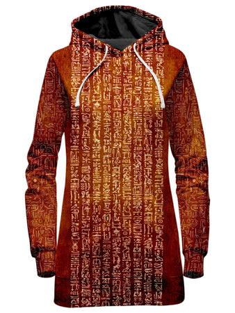 Yantrart Design - Time Warp Hieroglyph Hoodie Dress