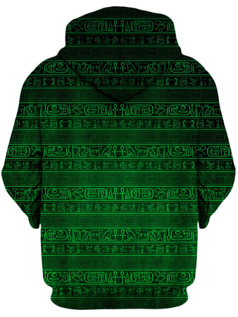 Yantrart Design - Green Glyphs Unisex Hoodie