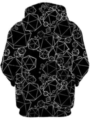 Icosahedron Madness Black Unisex Hoodie