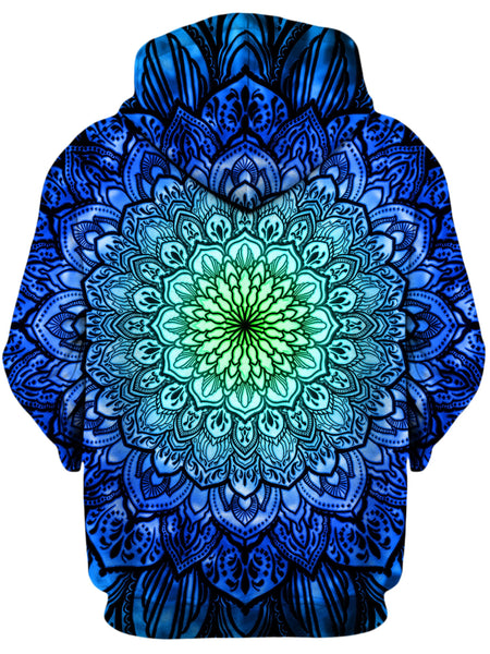 Yantrart Design - Ornate Mandala Blue Unisex Hoodie