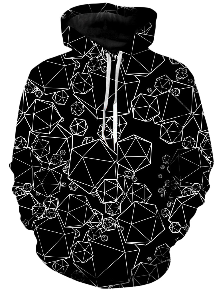 Yantrart Design - Icosahedron Madness Black Unisex Hoodie