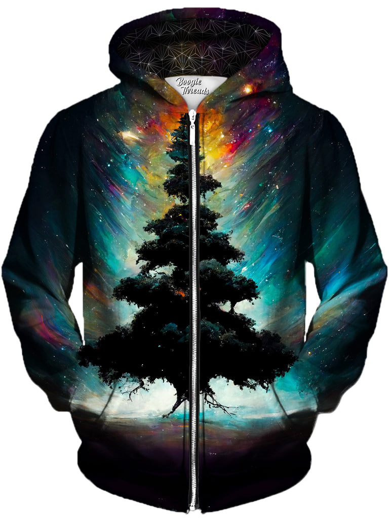 Gratefully Dyed Damen - Abstract Duty Unisex Zip-Up Hoodie