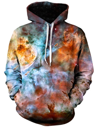 Gratefully Dyed Damen - Abstracted Nebula Unisex Hoodie