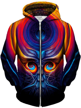 Gratefully Dyed Damen - Audience Of Chaos Unisex Zip-Up Hoodie