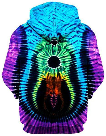 Gratefully Dyed Damen - Bass Rainbow Unisex Hoodie