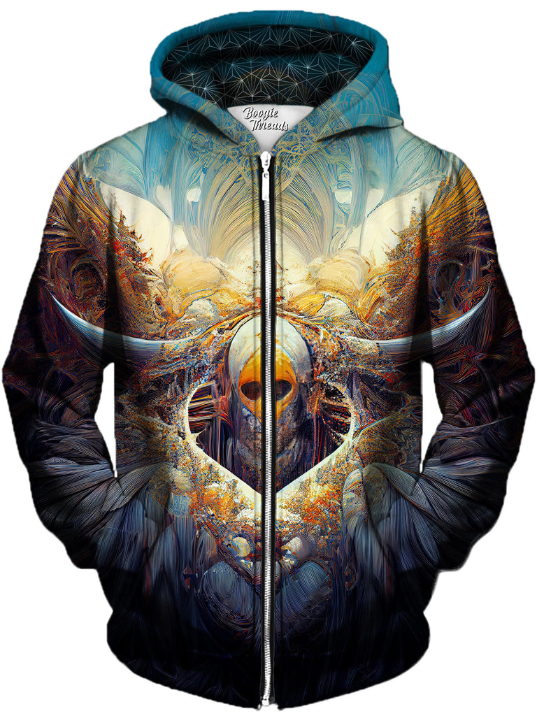 Gratefully Dyed Damen - Everlasting Anxiety Unisex Zip-Up Hoodie