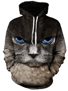 Gratefully Dyed Damen - Eye of the Kitty Unisex Hoodie