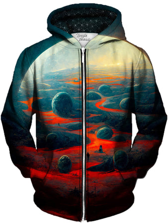 Gratefully Dyed Damen - Fights Of Forever Unisex Zip-Up Hoodie