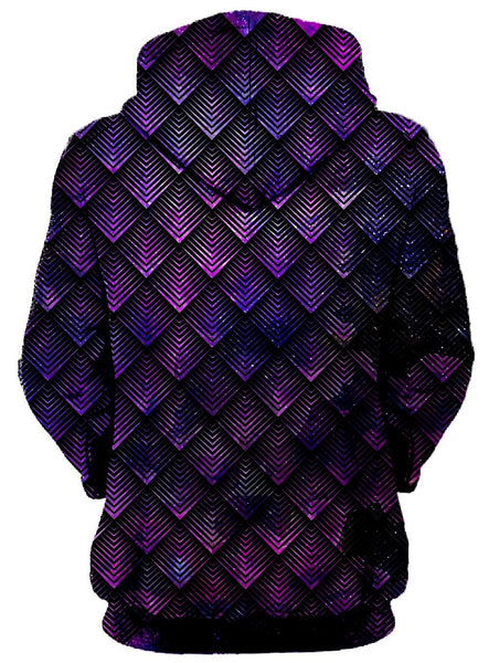 Noctum X Truth - Galactic Dragon Scale Purple Unisex Zip-Up Hoodie