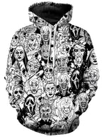 Horror Villains Hoodie On Cue Apparel Epic Hoodie