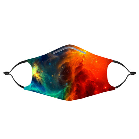 iEDM - Fire and Ice Galaxy Anti-Germ & Pollution Mask With (4) PM 2.5 Carbon Filters