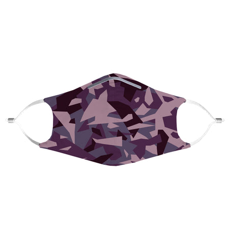 iEDM - Purple Camo Anti-Germ & Pollution Mask With (4) PM 2.5 Carbon Filters
