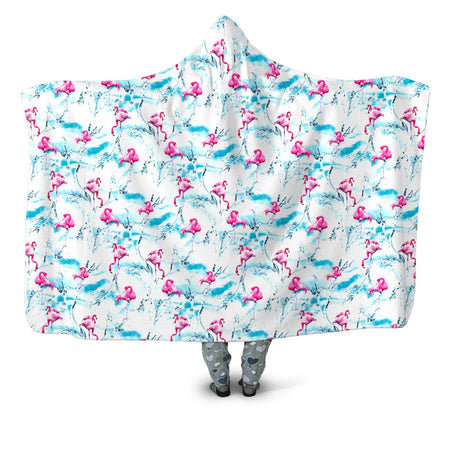 iEDM - Flamingos Hooded Blanket