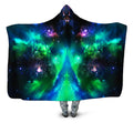 Green Galaxy Hooded Blanket iEDM Epic Hoodie