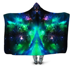 Green Galaxy Hooded Blanket