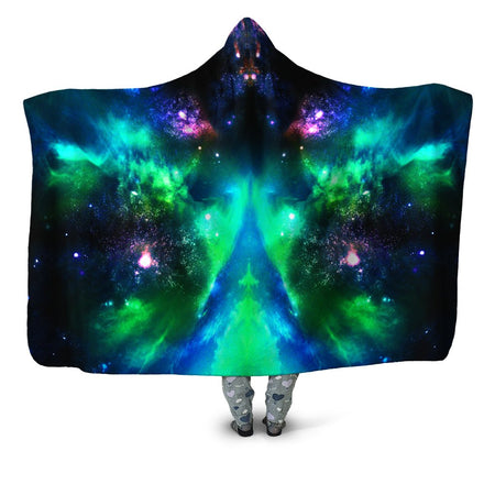 iEDM - Green Galaxy Hooded Blanket