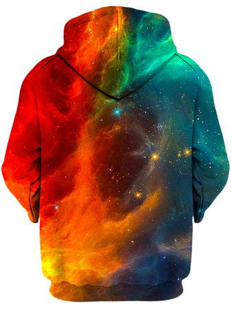 iEDM - Fire and Ice Galaxy Unisex Zip-Up Hoodie