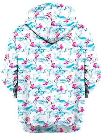 iEDM - Flamingos Unisex Zip-Up Hoodie