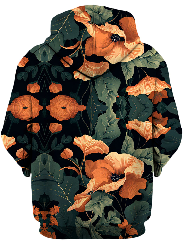 Tangerine Floral Unisex Hoodie