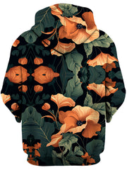 Tangerine Floral Unisex Hoodie