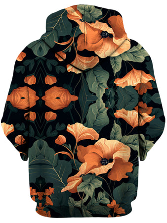 iEDM - Tangerine Floral Unisex Hoodie