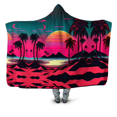 iEDM - Beach Sunset Hooded Blanket
