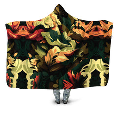 Floral Camo Hooded Blanket