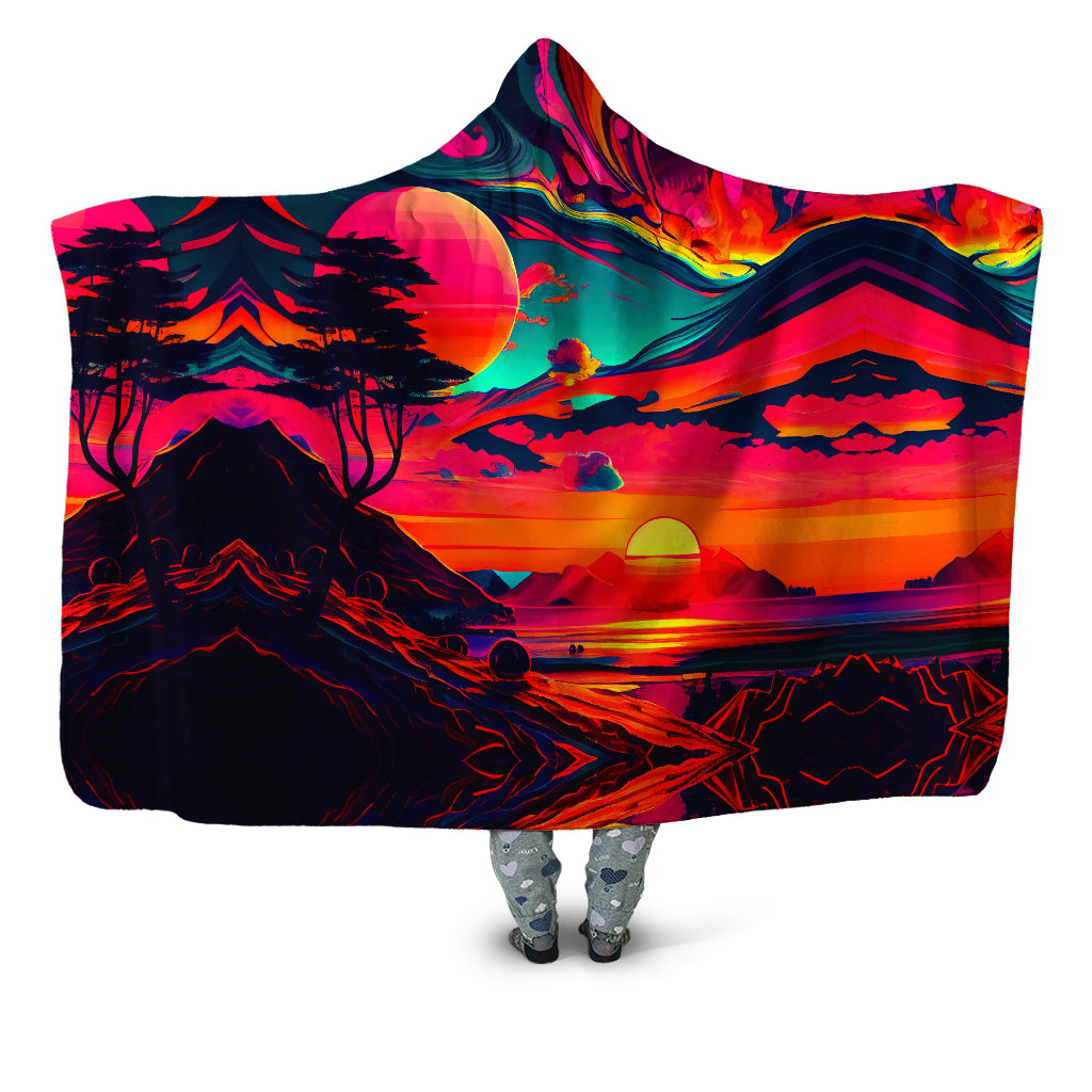 iEDM - Sunset Melt Hooded Blanket
