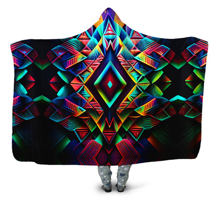 iEDM - Psychedelic Tribal Hooded Blanket