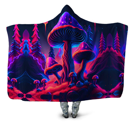 iEDM - Shroom Trip Hooded Blanket